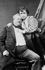 Alexandre Dumas och Adda Mellen av Unknown photographer