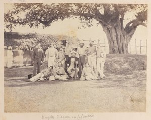 Arméns cricketlag, Calcutta av Unknown photographer
