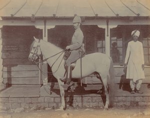 Överste AM Paterson, befälhavande för 1:a Bedfordshire-regementet av Unknown photographer