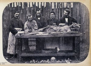 Dissektion, v.1865. av Unknown photographer