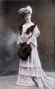 Franska komikern Gabrielle Dorziat (1880-1979) foto av Reutlinger från franska tidningen "Le Theatre" september 1905 av Unknown photographer