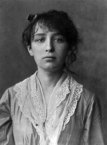 Den franske skulptören Camille Claudel (1864-1943) här 1884