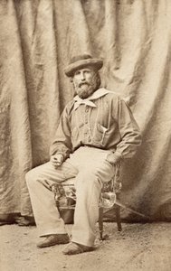 Giuseppe Garibaldi i Caserta 1860 av Unknown photographer