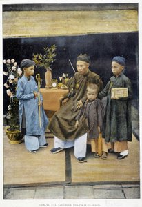 Guvernör Dao Tan och hans barn, v. 1895, "Around the World", sent 1800-tal.