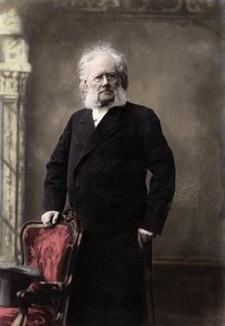 HENRIK IBSEN (1828-1906) norsk poet och dramatiker - Porträtt av Henrik (Henri) Johan Ibsen (1828-1906), norsk dramatiker av Unknown photographer