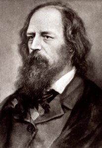 Porträtt i halvfigur av den berömde engelske poeten Alfred Tennyson av Unknown photographer