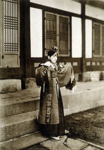Kusang Coreenne dansare (slutet av 1800-talet). av Unknown photographer
