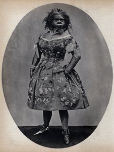 Monstren, hundkvinnan. Fotografi, sent 1800-tal, Paris. Coll. Selva. av Unknown photographer