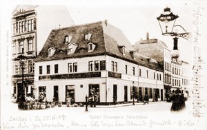 Robert Schumanns hus (1810 - 1856) i Zwickau, Tyskland. av Unknown photographer