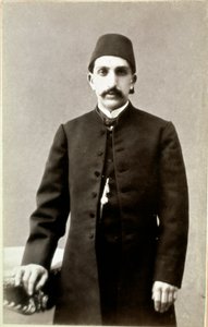 Osmanska riket: Porträtt av Sultan Abdulhamid II (Abd ul Hamid, Abd-ul-Hamid, Abdulhemit, Abdul Hamid, Abd al-Hamid, Abd al-Hamid, Abd al-Hamid) (1842-1918) ”Fotografi. Ankara, Turkish Historical Society, Turkiet