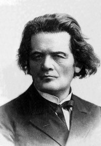 Porträtt av Anton Rubinstein (1829-1894), rysk pianist och kompositör. av Unknown photographer