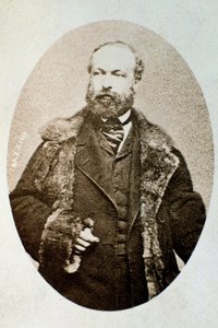Porträtt av Antonio Bazzini, italiensk kompositör och violinist (s/v foto av Unknown photographer