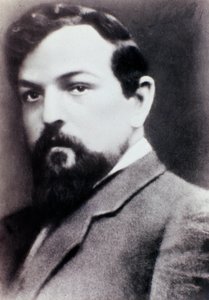 Porträtt av Claude Debussy (s/v foto) av Unknown photographer