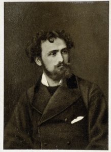 Porträtt av Eugène Delacroix (1798 - 1863) 1854. av Unknown photographer