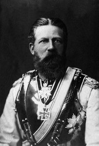 Porträtt av Fredrik III (1831-1888), kung av Preussen och kejsare av Tyskland 1888 i 99 dagar. av Unknown photographer