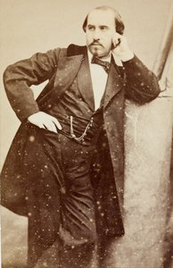 Porträtt av Gabriel Fauré, ca 1860 (s/v foto) av Unknown photographer