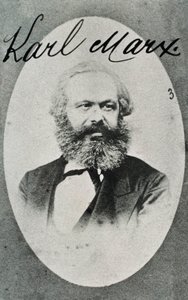 Porträtt av den tyska filosofen och ekonomen Karl Marx (1818-1883). Fotografera. Montreuil. Museum för levande historia. av Unknown photographer