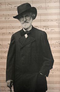 Porträtt av Giuseppe Verdi (foto) av Unknown photographer