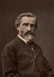 Porträtt av Giuseppe Verdi, berömd kompositör. av Unknown photographer