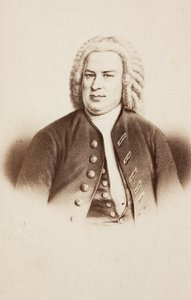 Porträtt av Johann Sebastian Bach, från en tidigare bild av Unknown photographer