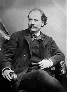 Porträtt av Jules Massenet (s/v foto) av Unknown photographer