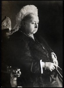 Porträtt av drottning Victoria (Victoria Iere) (1819-1901), drottning av Storbritannien och Irland. FPL samling. av Unknown photographer