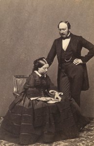 Porträtt av drottning Victoria av England och prinsgemål Albert av Sachsen-Coburg-Gotha av Unknown photographer