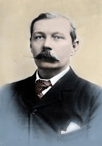 Porträtt av Sir Arthur Conan Doyle (1859-1930), engelsk författare, skapare av karaktären "Sherlock Holmes". av Unknown photographer