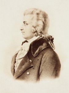 Porträtt av Wolfgang Amadeus Mozart av Unknown photographer