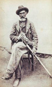 Porträtt av den italienska bergsbestigaren Jean-Antoine Carrel (Valtournenche av Unknown photographer