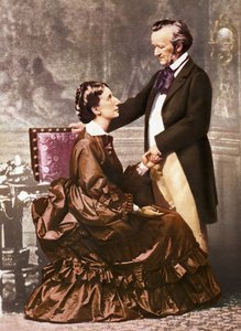 Richard och Cosima Wagner (foto) av Unknown photographer