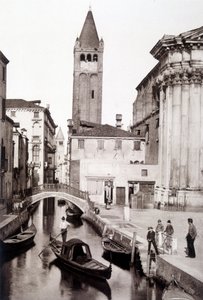 San Giovanni e Paolo-distriktet i Venedig - fotografi, sent 1800-tal av Unknown photographer