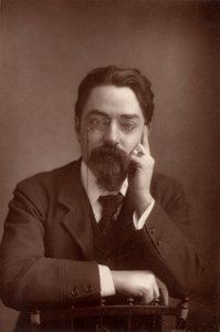 Sidney Webb, Baron Passfield (1859-1947), engelsk politisk ekonom och social reformator, ca 1890 (svartvitt foto) av Unknown photographer