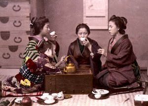 Te hemma, Japan, sent 1800-tal - Foreign Missions Archive av Unknown photographer