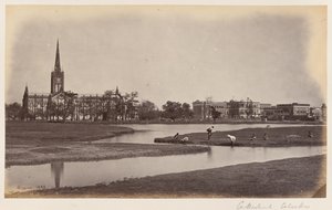 "Katedralen och biskopens palats Calcutta" av Unknown photographer