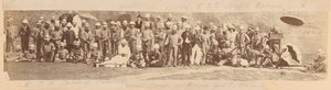 East Indian Railway Rifle volontärer på sitt träningsläger av Unknown photographer