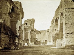 Ruinerna av termalbaden i Caracalla i Rom av Unknown photographer