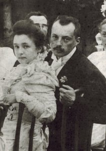 Vladimir Dmitrievich Nabokov (1870-1922) och Elena Ivanovna Rukavishnikova (1876-1939), anonym. Fotograf av Unknown photographer
