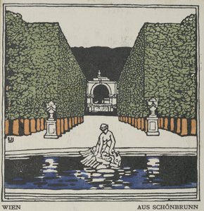 Wien: Från Schönbrunn, 1908.
