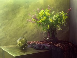 Höstligt blomsterstilleben