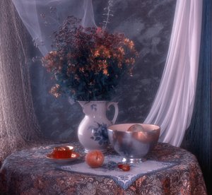 Vintage-blomsterstilleben