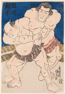 Komba t Desmoen t Les Inogawa bild t Euonymus. Kunisada Utagawa (1786-1865) av Utagawa Kunisada