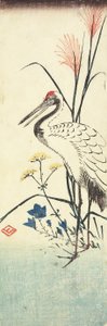 (Pampasgräs, Patrinia, kinesisk klockblomma och en trana), 1830-1858