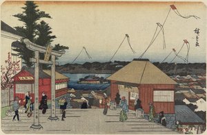 (Shinobazu-dammen sedd från Yushima Shrine)