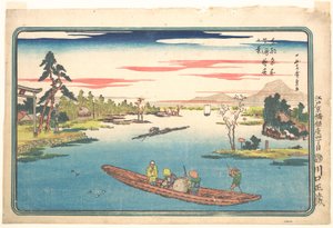 Utsikt över den sena våren vid Masaki av Utagawa Hiroshige