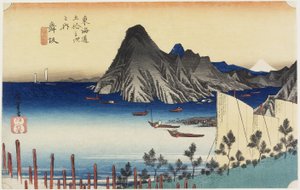 Faktisk utsikt över Imagiri, Maisaka, ca. 1833