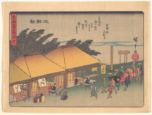 Chiryūshuku, ur serien De femtiotre stationerna längs Tōkaidō-vägen av Utagawa Hiroshige