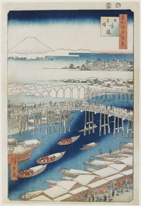 Klart väder efter snö, Nihonbashi Bridge, maj 1856