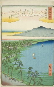 Cware hayashi g ware er att inte matcha (matchar inte Seiran), från serien av Utagawa Hiroshige