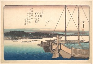 Uppklarnande väder vid Shibaura av Utagawa Hiroshige